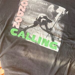 Black  The Clash Graphic band T-Shirt